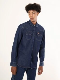 CAMISA VAQUERA BUFALO DARK BLUE 12 CAMISA VAQUERA BUFALO DARK BLUE -Capitan Denim camisa vaquera oscura cowboy
