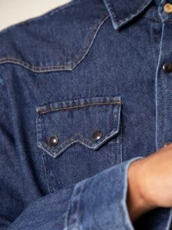 CAMISA VAQUERA BUFALO DARK BLUE 16 CAMISA VAQUERA BUFALO DARK BLUE -Capitan Denim camisa vaquera oscura de homre