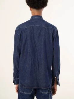 CAMISA VAQUERA BUFALO DARK BLUE 14 CAMISA VAQUERA BUFALO DARK BLUE -Capitan Denim camisa vaquera oscura hecha en espana