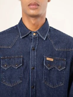 CAMISA VAQUERA BUFALO DARK BLUE 17 CAMISA VAQUERA BUFALO DARK BLUE -Capitan Denim camisa vaquera oscura vintage