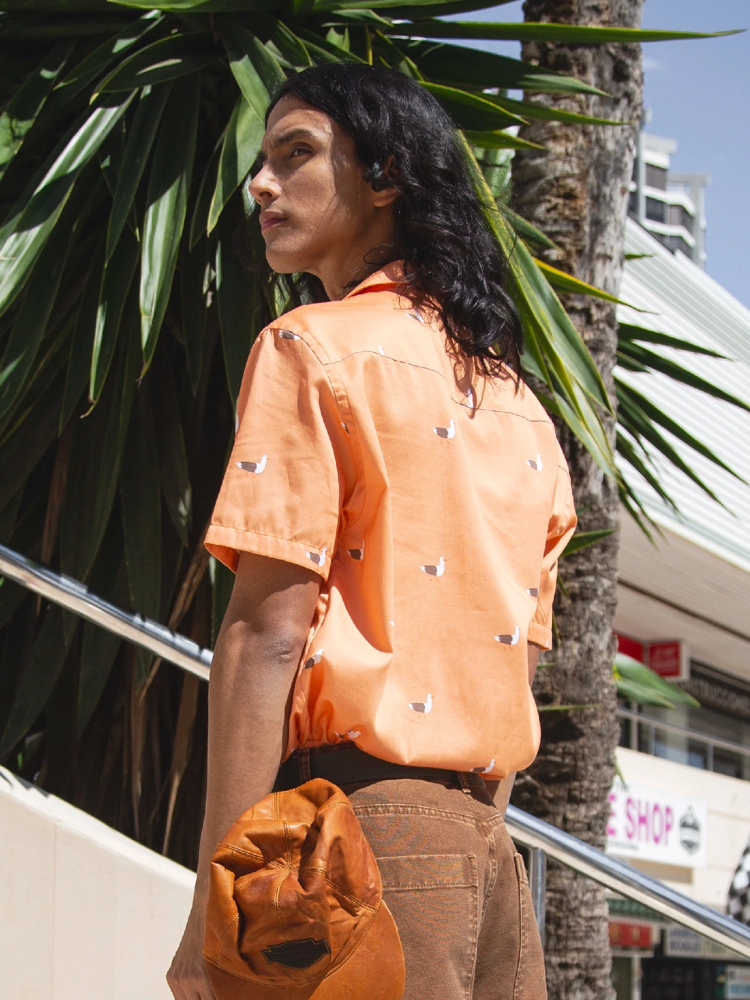 CAMISA CALYPSO ORANGE SEAGULL 4 CAMISA CALYPSO ORANGE SEAGULL - Imagen 2