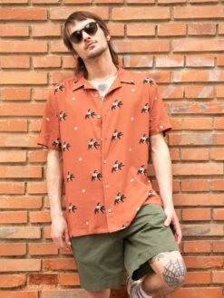 CAMISA DE HOMBRE DE VISCOSA CALYPSO AMAZONAS