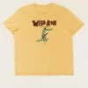 CAMISETA UNISEX AMARILLA WILD RON 2 CAMISETA UNISEX AMARILLA WILD RON -Capitan Denim camiseta amarilla pastel unisex de algodon organico sostenible cuello redondo para verano de dibujos