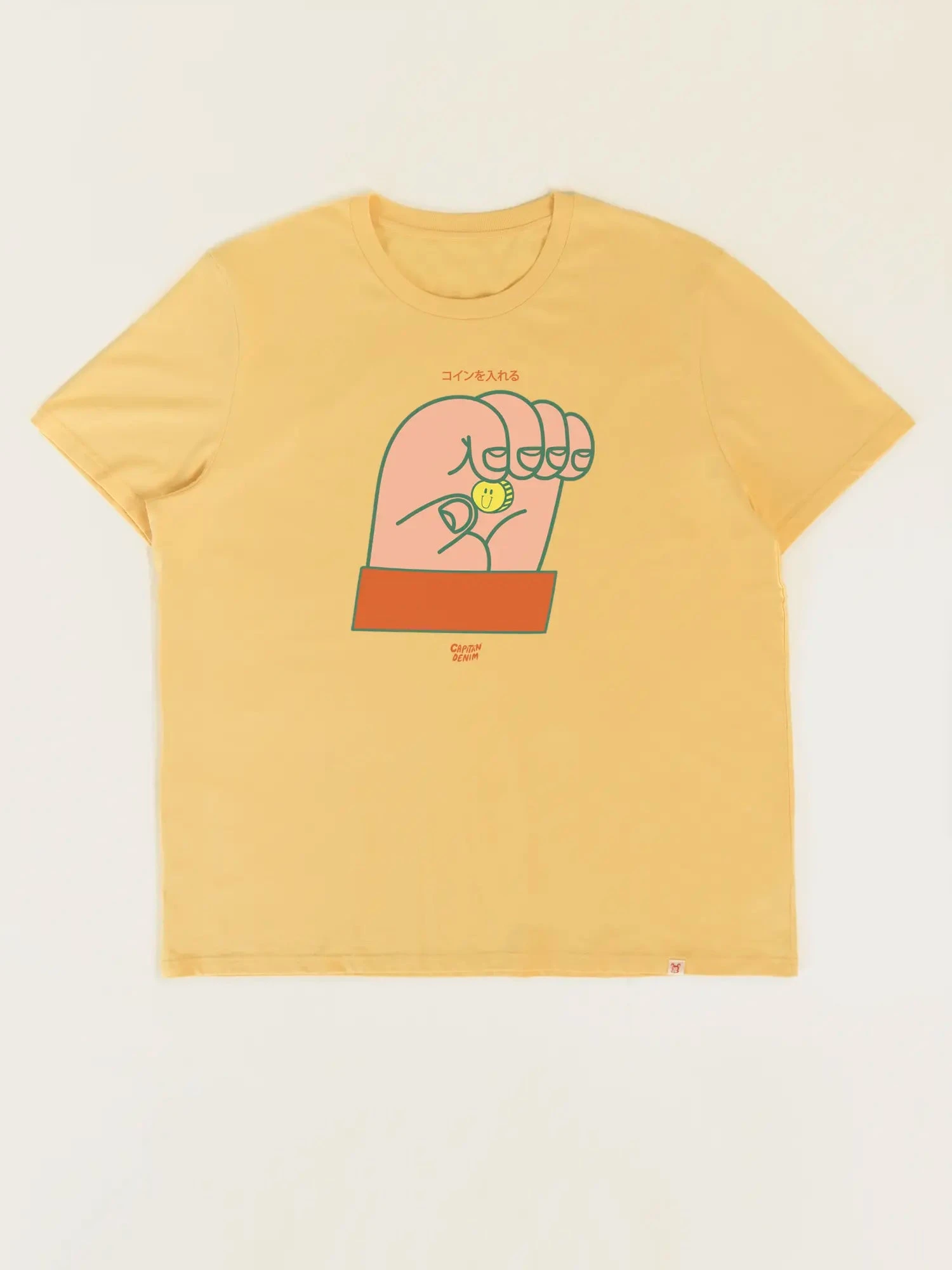 CAMISETA UNISEX AMARILLA HAND 3 CAMISETA UNISEX AMARILLA HAND