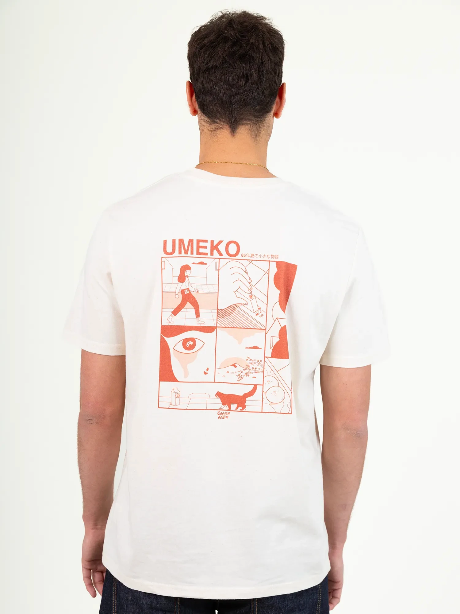CAMISETA UNISEX BLANCA UMEKO 4 CAMISETA UNISEX BLANCA UMEKO - Imagen 2