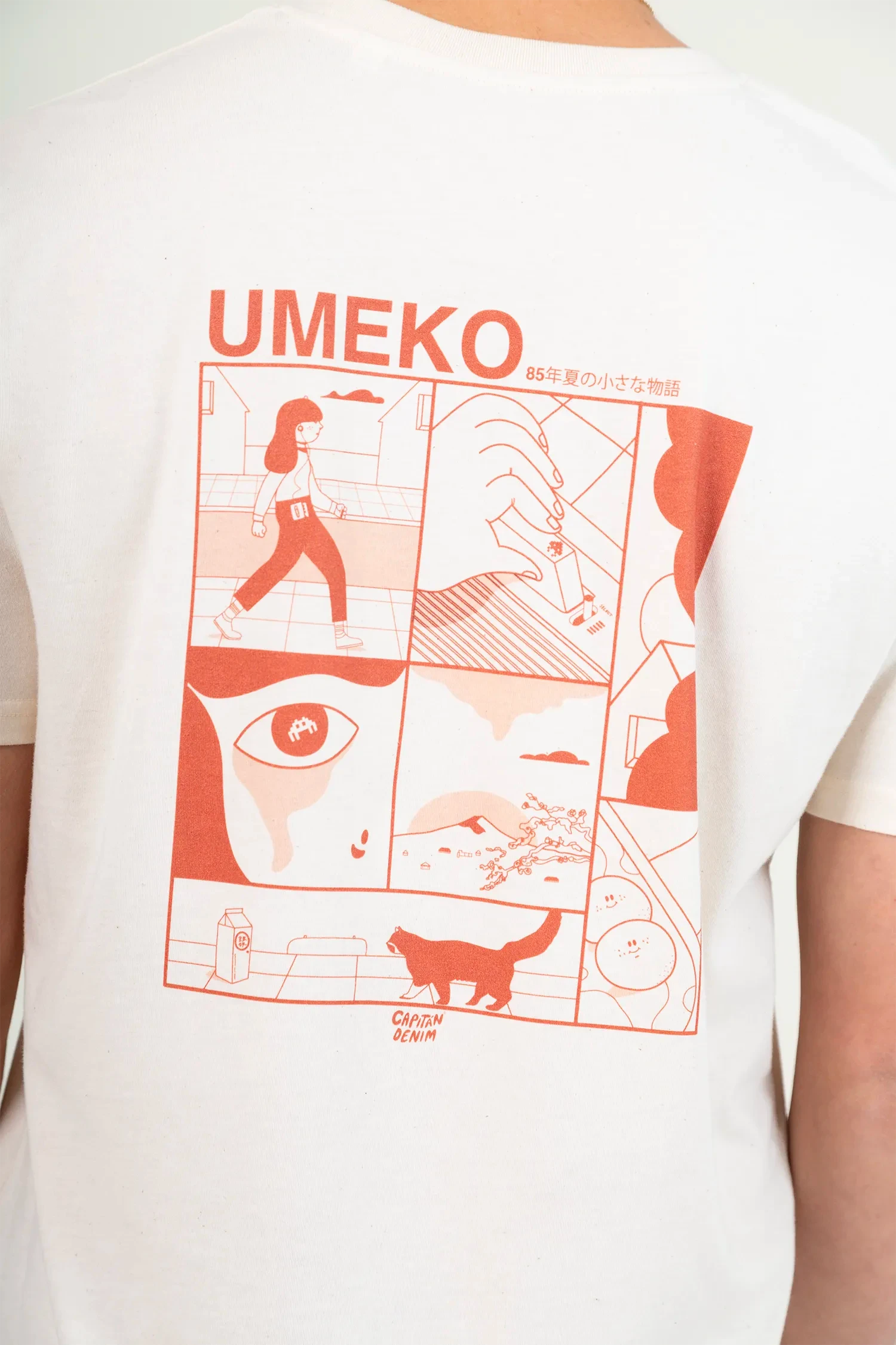 CAMISETA UNISEX BLANCA UMEKO 7 CAMISETA UNISEX BLANCA UMEKO - Imagen 5