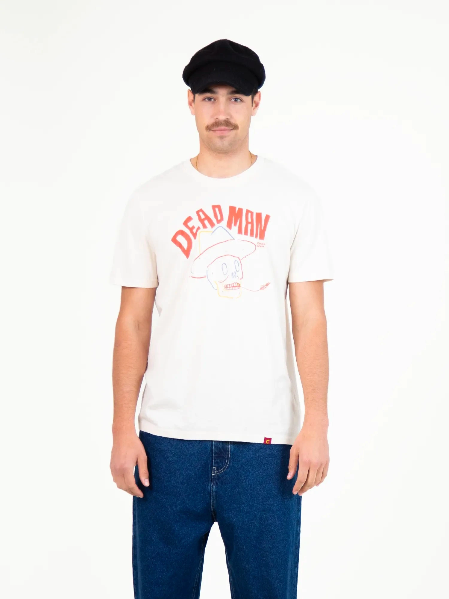 CAMISETA UNISEX BLANCA DEAD MAN 5 CAMISETA UNISEX BLANCA DEAD MAN - Imagen 3