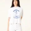 CAMISETA BOOGALOO OVERSIZE BLANCO -Capitan Denim camiseta blanca de mujer