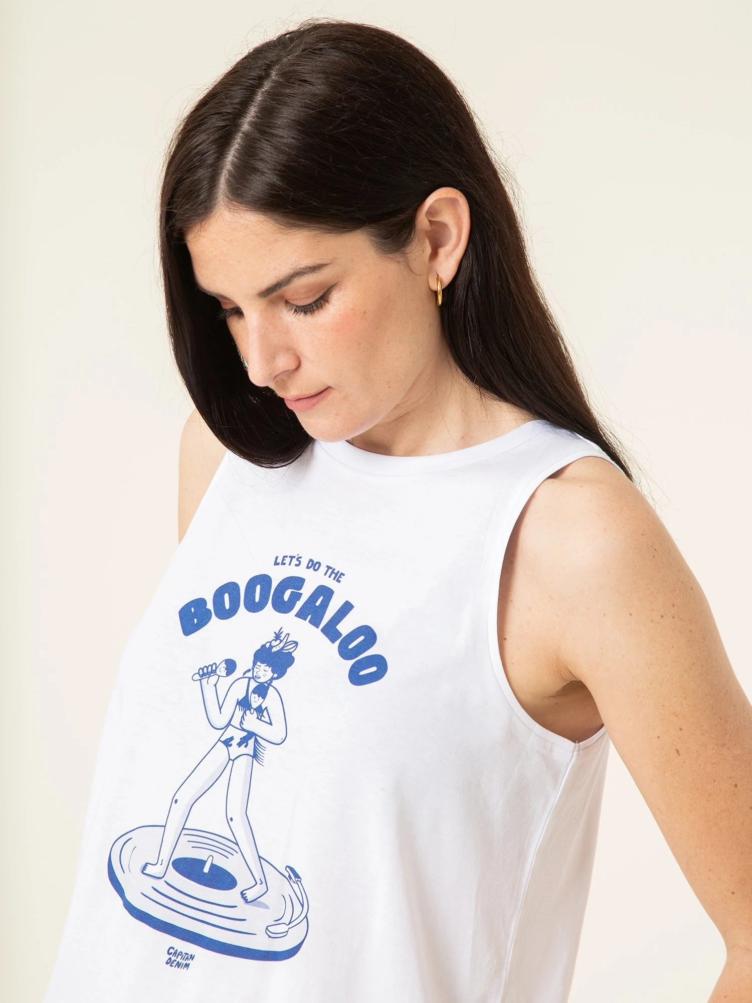 CAMISETA BOOGALOO TIRANTES BLANCO 5 CAMISETA BOOGALOO TIRANTES BLANCO - Imagen 3