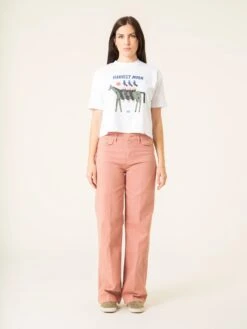 CAMISETA HARVEST MOON OVERSIZE BLANCO -Capitan Denim camiseta blanca oversize de mujer