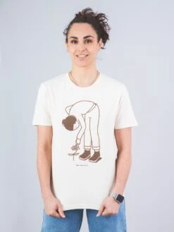 CAMISETA UNISEX DE ALGODÓN ORGÁNICO RAW COTTON FLOR -Capitan Denim camiseta blanca unisex