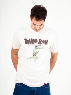 CAMISETA UNISEX BLANCA WILD RON