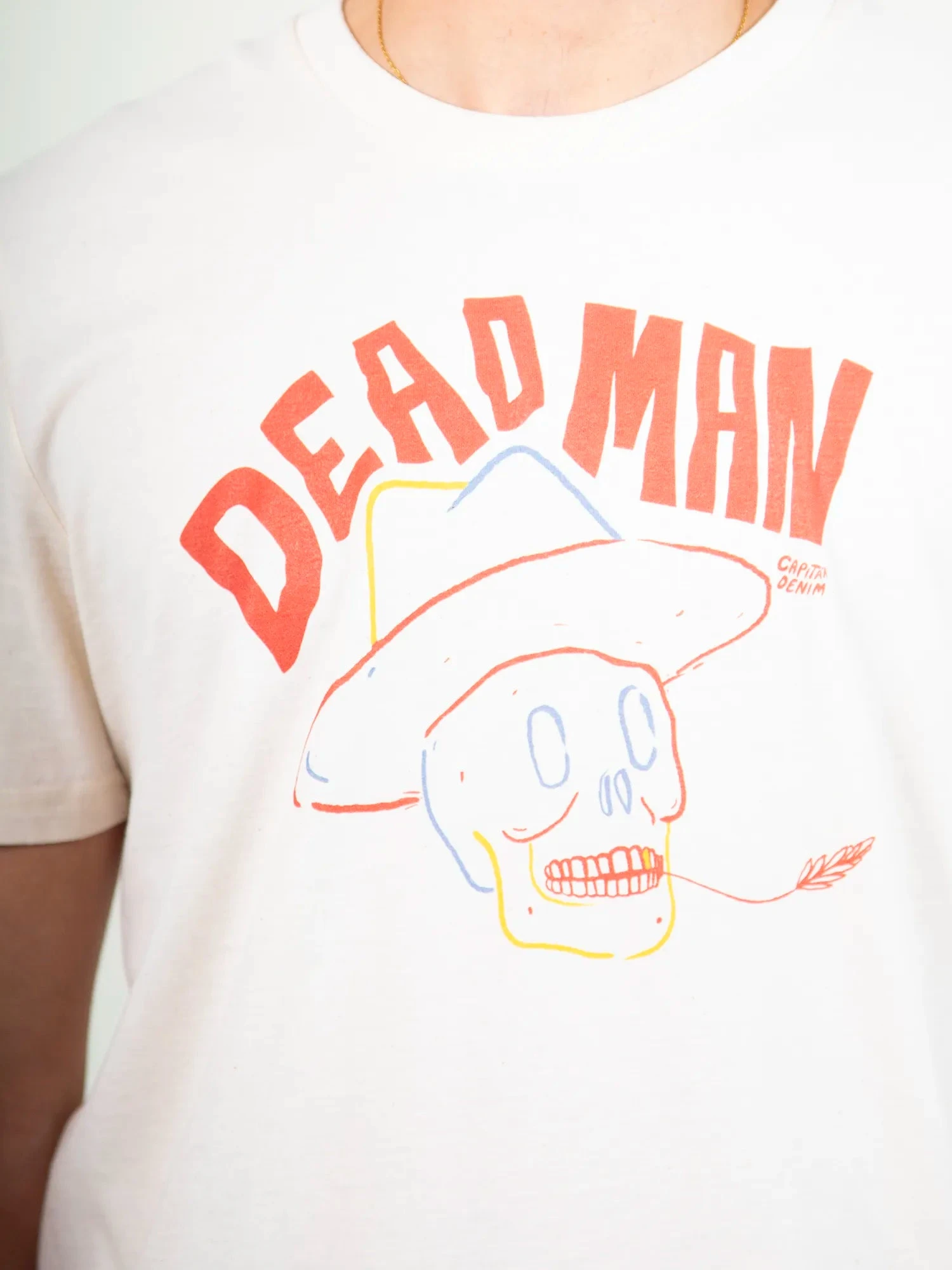 CAMISETA UNISEX BLANCA DEAD MAN 4 CAMISETA UNISEX BLANCA DEAD MAN - Imagen 2