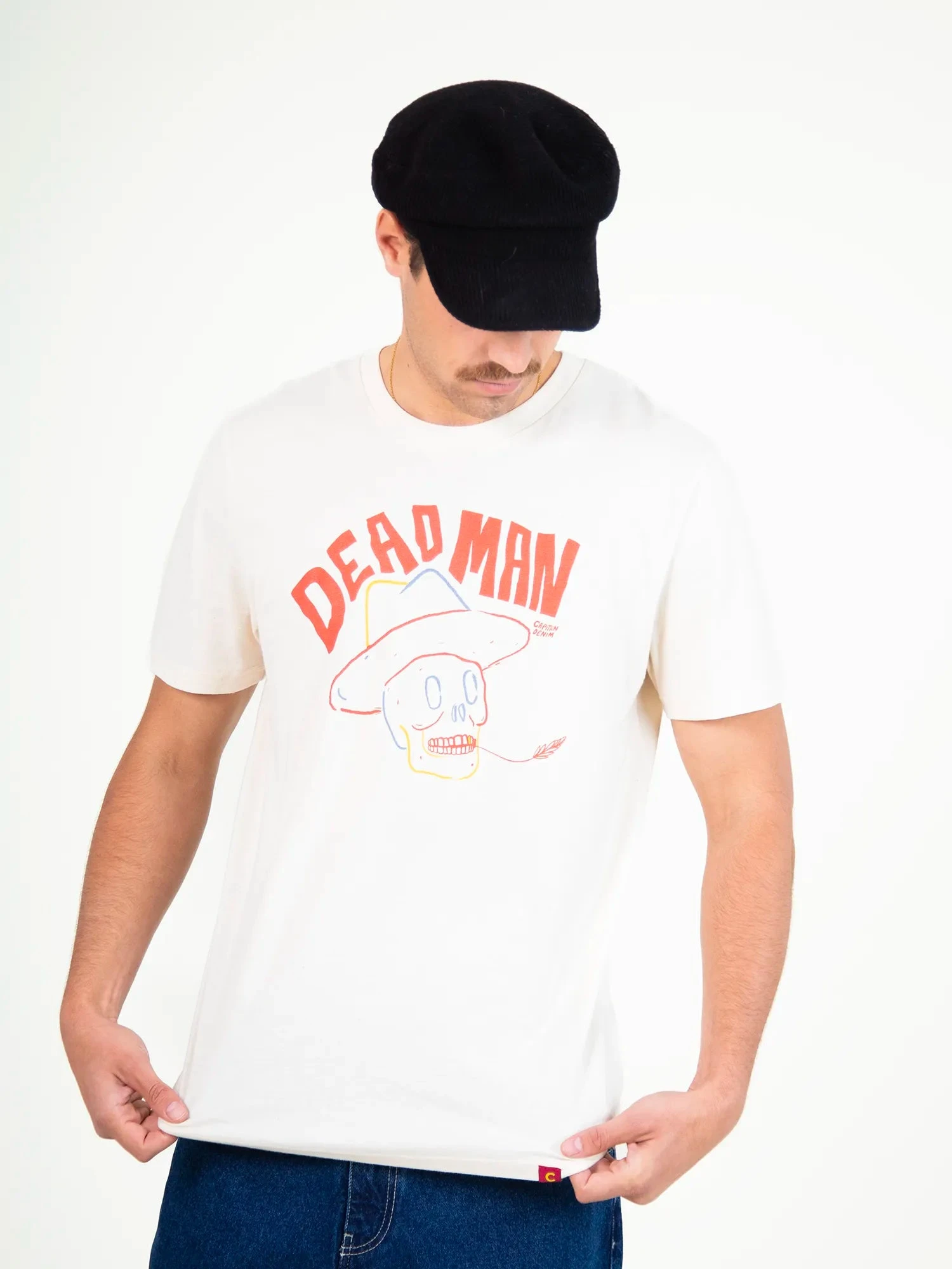 CAMISETA UNISEX BLANCA DEAD MAN 3 CAMISETA UNISEX BLANCA DEAD MAN
