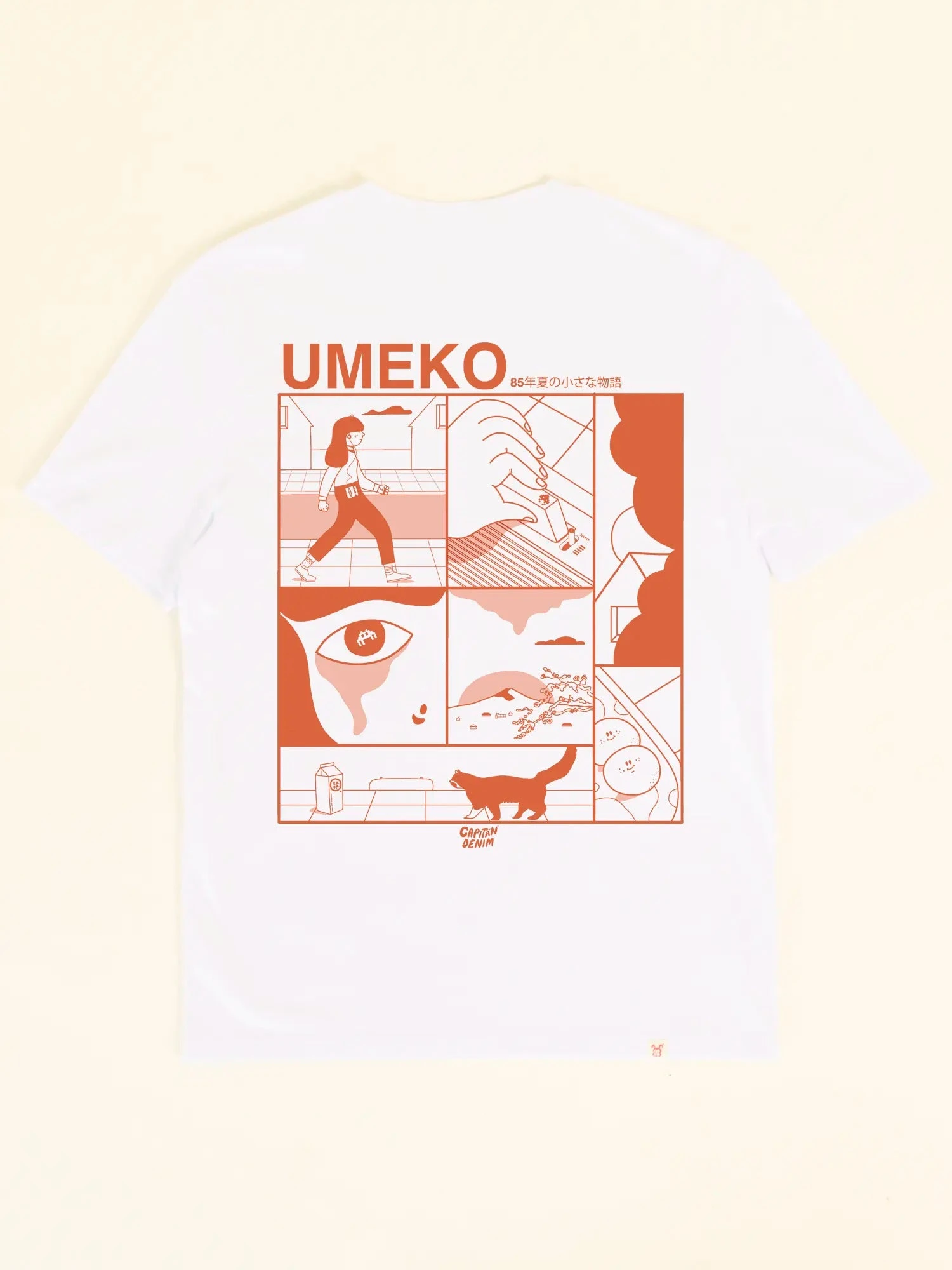 CAMISETA UNISEX BLANCA UMEKO 6 CAMISETA UNISEX BLANCA UMEKO - Imagen 4