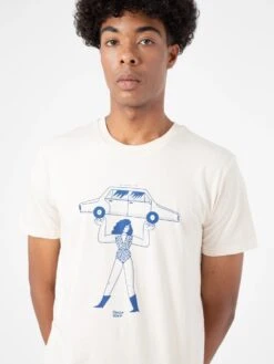 CAMISETA IRON WOMAN RAW COTTON UNISEX 8 CAMISETA IRON WOMAN RAW COTTON UNISEX -Capitan Denim camiseta blanca unisex estampada de algodon organico hecha en espana sostenible