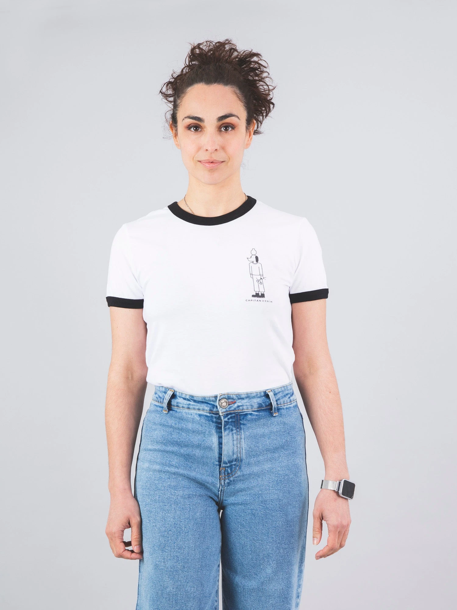 CAMISETA UNISEX DE ALGODÓN ORGÁNICO PERRO JARRON BORDER RINGER 3 CAMISETA UNISEX DE ALGODÓN ORGÁNICO PERRO JARRON BORDER RINGER - Imagen 2