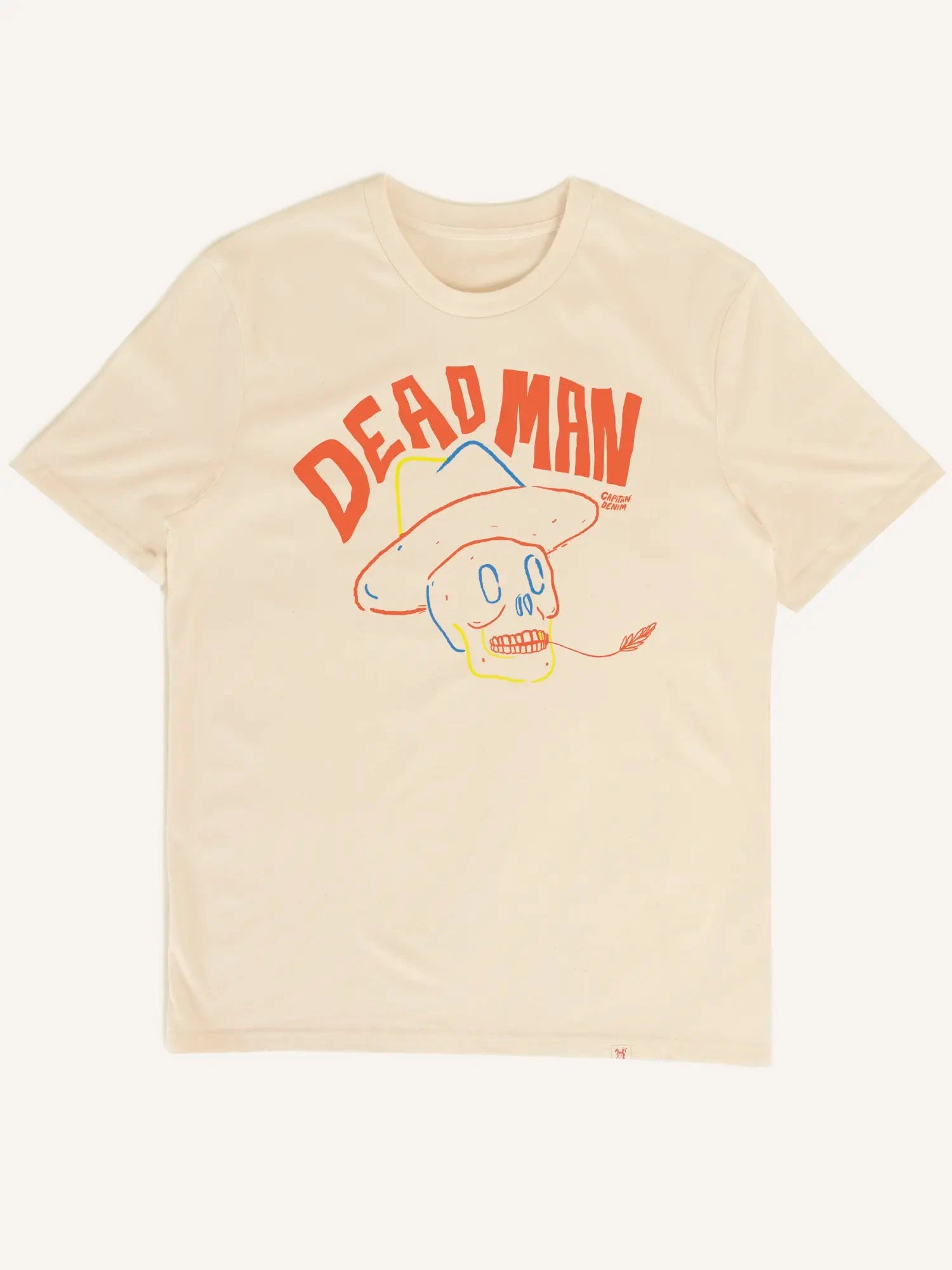 CAMISETA UNISEX RAW COTTON DEAD MAN 3 CAMISETA UNISEX RAW COTTON DEAD MAN