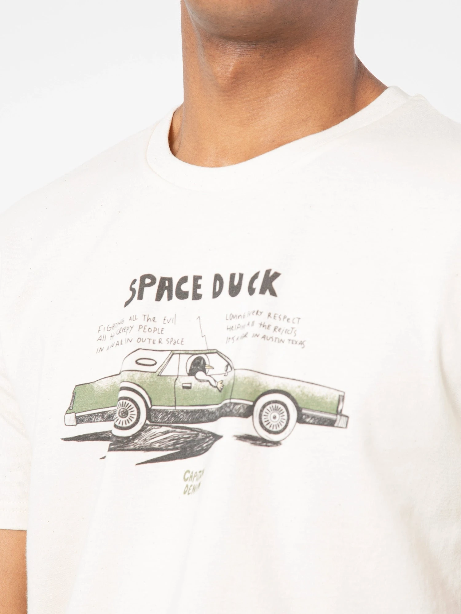 CAMISETA SPACE DUCK RAW COTTON UNISEX 4 CAMISETA SPACE DUCK RAW COTTON UNISEX - Imagen 2