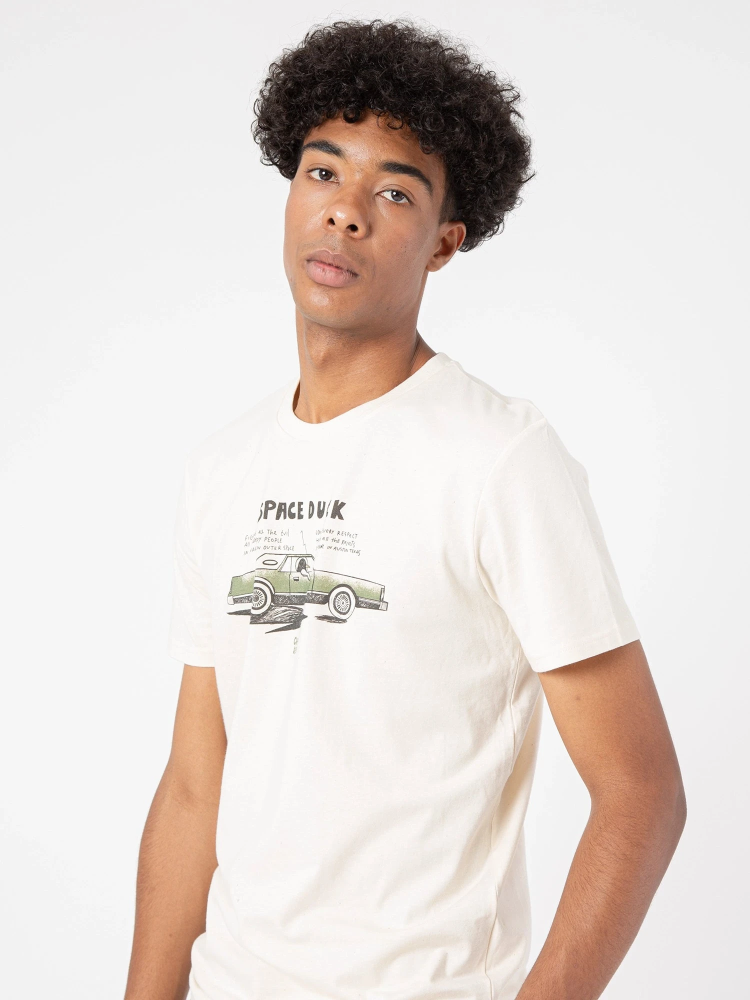 CAMISETA SPACE DUCK RAW COTTON UNISEX 5 CAMISETA SPACE DUCK RAW COTTON UNISEX - Imagen 3