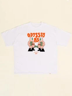 CAMISETA UNISEX OVERSIZE BLANCA ODYSSEY 85