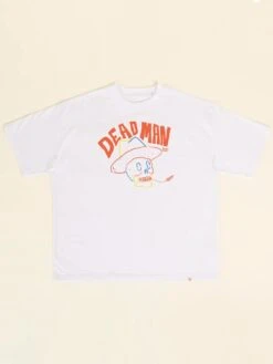 CAMISETA UNISEX BLANCA OVERSIZE DEAD MAN
