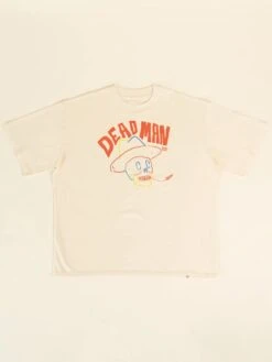 CAMISETA UNISEX CREMA OVERSIZE DEAD MAN