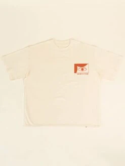 CAMISETA UNISEX OVERSIZE CREMA UMEKO