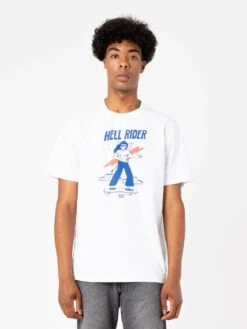 CAMISETA UNISEX DE ALGODÓN ORGÁNICO HELL RIDER BLANCO -Capitan Denim camiseta unisex de algodon organico comoda manga corta sostenible blanca f9543e89 a2c4 4baf 9c8d 6430801f287e