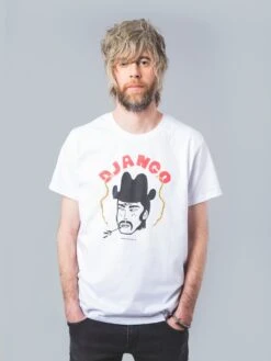 CAMISETA BLANCA DE ALGODÓN ORGÁNICO UNISEX DJANGO