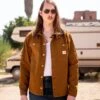 PECKINPAH OCHER -Capitan Denim cazadora unisex 100 algodon regular fit sarga espana