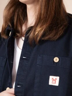 PECKINPAH NAVY -Capitan Denim cazadora unisex 100 algodon sarga clasica regular fit