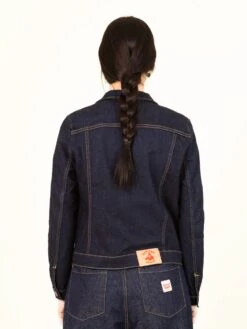 CAZADORA VAQUERA DE MUJER PATTI DARK BLUE 13 CAZADORA VAQUERA DE MUJER PATTI DARK BLUE -Capitan Denim cazadora vaquera azul oscura denim de mujer hecha en espana comoda vintage