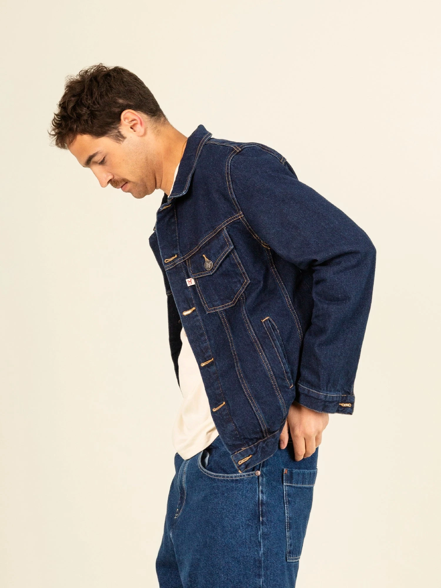 CAZADORA VAQUERA DE HOMBRE GINO DARK BLUE 4 CAZADORA VAQUERA DE HOMBRE GINO DARK BLUE - Imagen 2