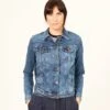 CAZADORA VAQUERA DE MUJER PATTI MID BLUE 2 CAZADORA VAQUERA DE MUJER PATTI MID BLUE -Capitan Denim cazadora vaquera de mujer denim hecha en espana comoda sostenible vintage regular