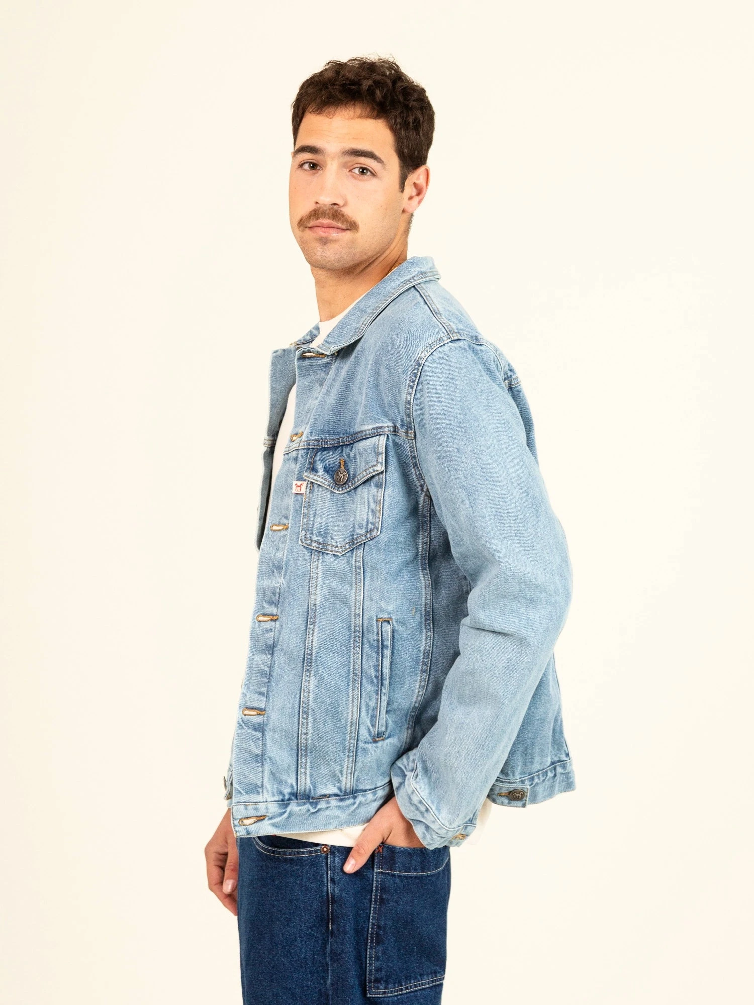 CAZADORA VAQUERA DE HOMBRE GINO LIGHT BLUE 4 CAZADORA VAQUERA DE HOMBRE GINO LIGHT BLUE - Imagen 2