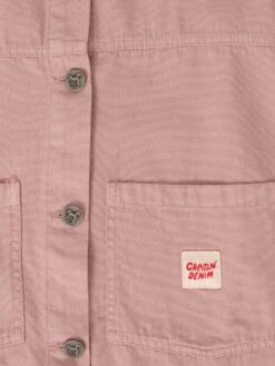 CHAQUETA TUCKER PINK SAND 15 CHAQUETA TUCKER PINK SAND -Capitan Denim chaqueta rosa de mujer hecha en espana