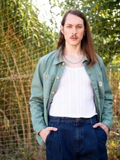 PECKINPAH MINT -Capitan Denim chaqueta unisex vintage algodon sostenible