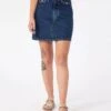 FALDA VAQUERA BETTY DARK BLUE -Capitan Denim falda vaquera oscura corta hecha en espana sostenible verano