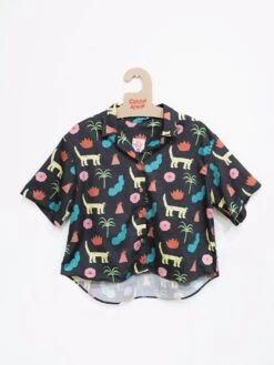 CAMISA OVERSIZE DE MUJER HARVEY TROPICAL -Capitan Denim harvey tropical