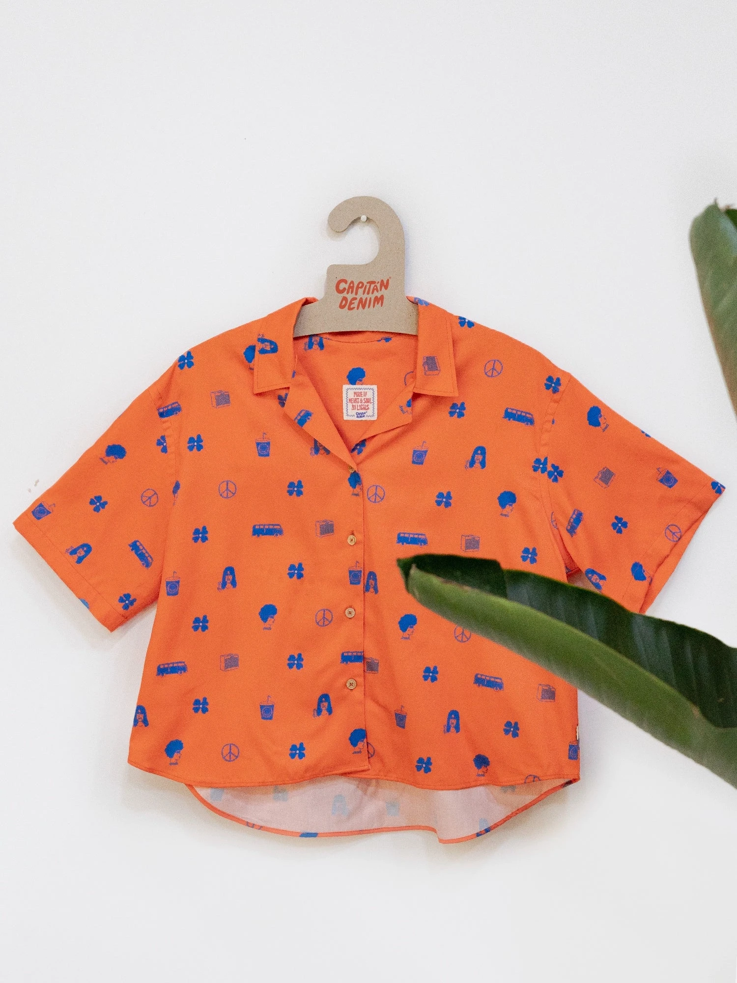 CAMISA OVERSIZE DE MUJER HARVEY ORANGE PEACE 8 CAMISA OVERSIZE DE MUJER HARVEY ORANGE PEACE - Imagen 6