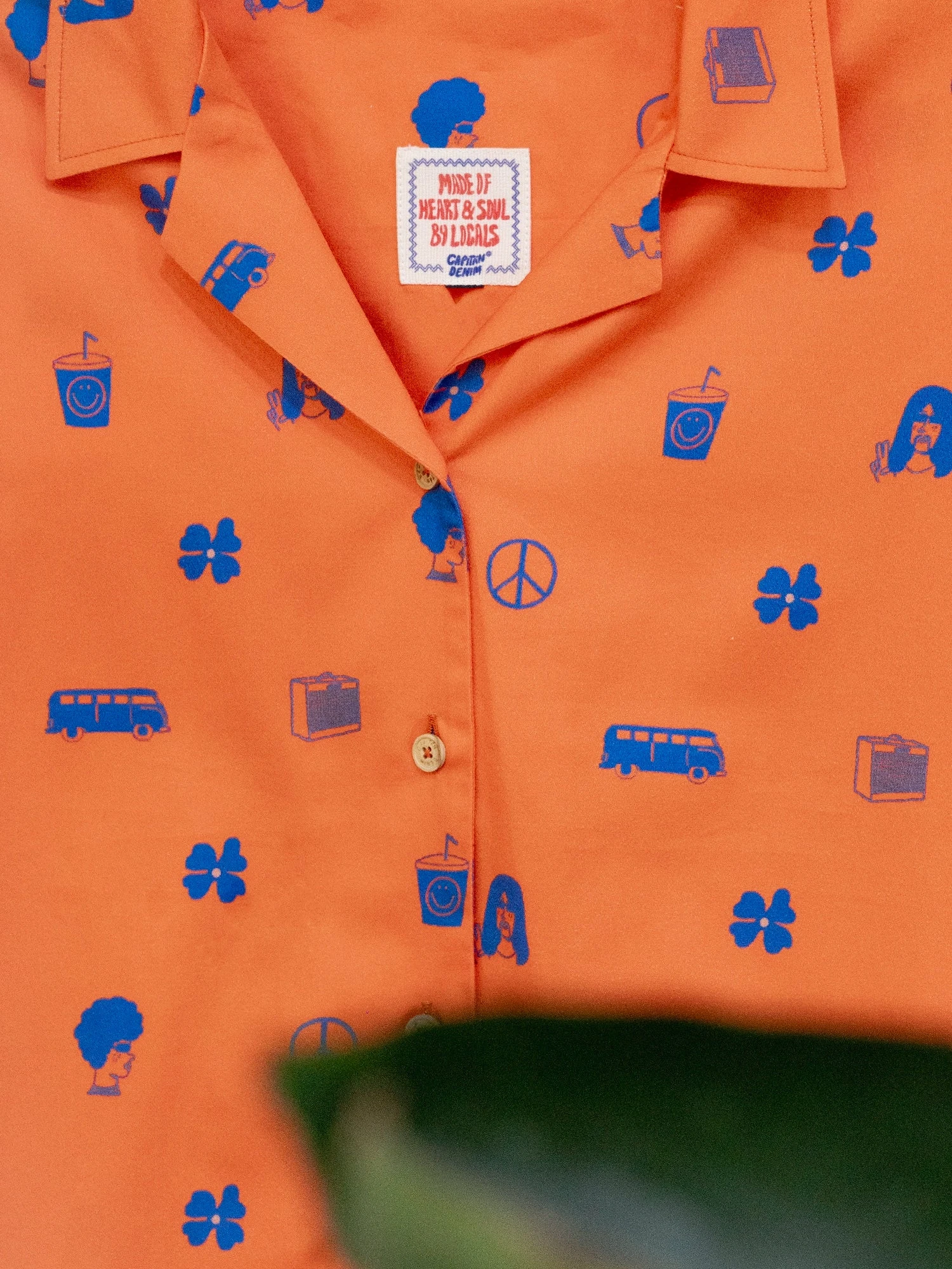 CAMISA OVERSIZE DE MUJER HARVEY ORANGE PEACE 9 CAMISA OVERSIZE DE MUJER HARVEY ORANGE PEACE - Imagen 7