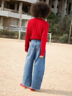 LAFORET MID BLUE BARREL FIT -Capitan Denim jeans barrel mid blue mujer tiro medio bajo sostenibles