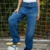 LABELLE VINTAGE MID BLUE 1 LABELLE VINTAGE MID BLUE -Capitan Denim jeans mujer baggy dad straight mid blue sostenibles