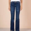 PANTALÓN VAQUERO BOOTCUT DE MUJER JOPLIN DARK USED BLUE -Capitan Denim jeans mujer dark blue bootcut elastano sostenibles espana