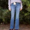 PANTALÓN VAQUERO BOOTCUT DE MUJER JOPLIN MID BLUE -Capitan Denim jeans mujer light blue bootcut elastano sostenibles espana