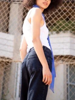 ODETTA VINTAGE BLUE BLACK -Capitan Denim jeans odetta vintage blue black mujer flare sostenibles