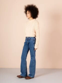 ODETTA VINTAGE MID BLUE 12 ODETTA VINTAGE MID BLUE -Capitan Denim jeans odetta vintage mid blue mujer flare sostenibles