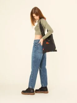 PANTALÓN VAQUERO DE MUJER MOMFIT TULSA MID BLUE ECO 12 PANTALÓN VAQUERO DE MUJER MOMFIT TULSA MID BLUE ECO -Capitan Denim jeans recto de mujer hecho en espana