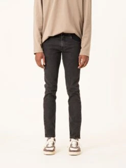 PANTALON VAQUERO SLIM DE HOMBRE FLAMINGO DARK GREY ORGANIC COTTON